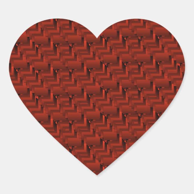 Pegatinas del corazón de Crimson (Anverso)