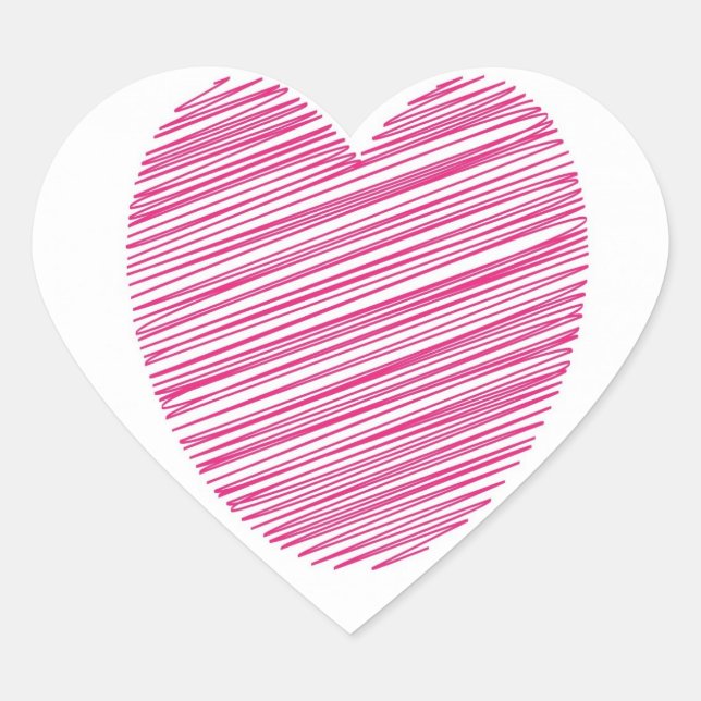 Pegatinas del corazón de guijarros rosados (Anverso)