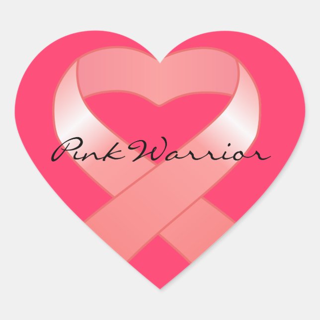 Pegatinas del corazón de la cinta rosa (Anverso)