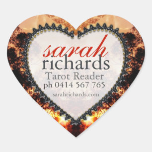 Pegatinas del corazón de la concentración de sol e