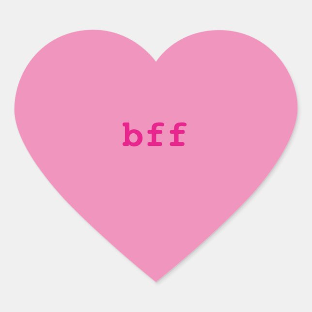 Pegatinas del corazón de la conversación, BFF (Anverso)