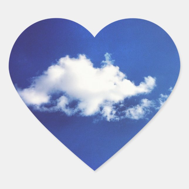 Pegatinas del Corazón de la Nube de Brontosaurus (Anverso)