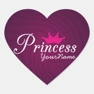 Pegatinas del Corazón de la Princesa