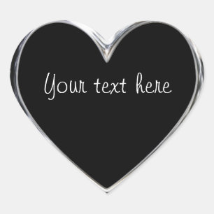 pegatinas del corazón de personalizable bordeados 