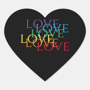 PEGATINAS del corazón de RAINBOW LOVE II