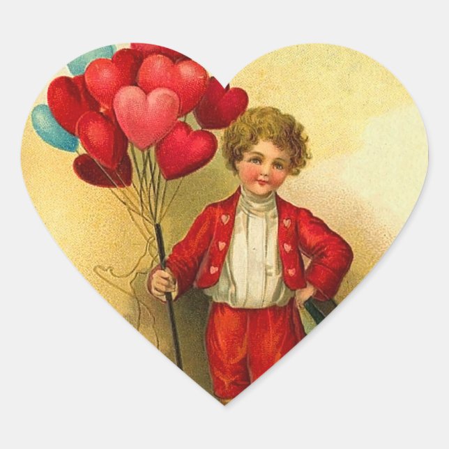 Pegatinas del corazón de San Valentín (Anverso)