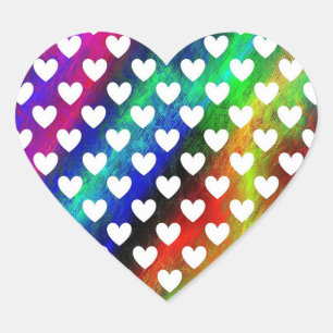 Pegatinas del corazón del arcoiris
