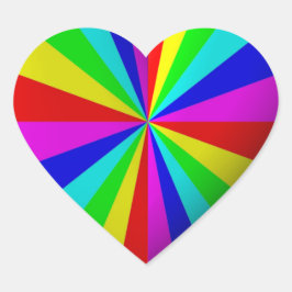 Pegatinas del corazón del arcoiris