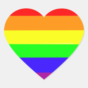 Pegatinas del corazón del arcoiris