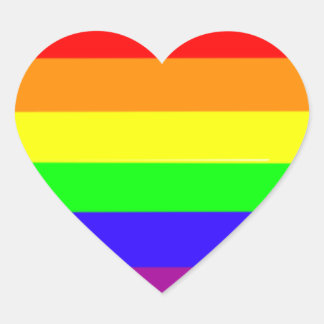 Pegatinas del corazón del arcoiris