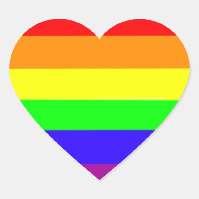 Pegatinas del corazón del arcoiris (Anverso)
