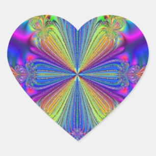 Pegatinas del corazón del arcoiris