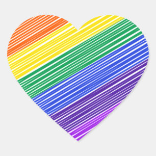 Pegatinas del corazón del arcoiris