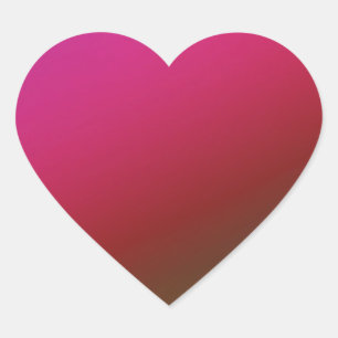 Pegatinas del corazón del gradiente magenta