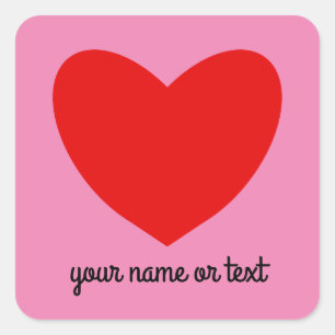 Pegatinas del Corazón Rojo #1