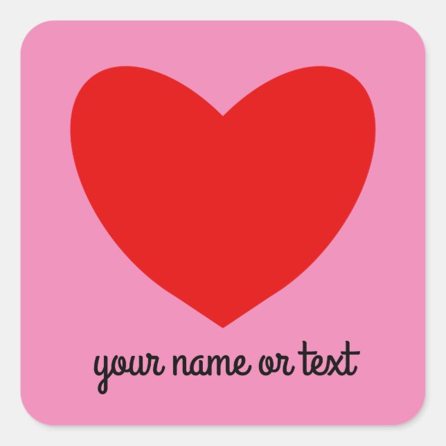 Pegatinas del Corazón Rojo #1 (Anverso)