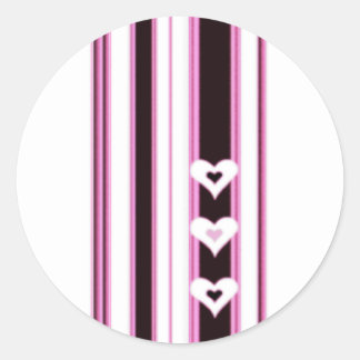 Pegatinas del corazón rosado