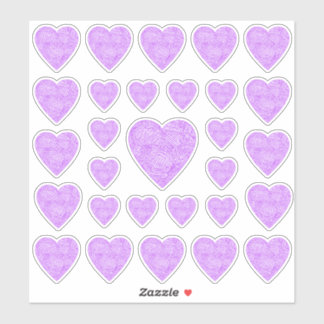 Pegatinas del corazón rosado