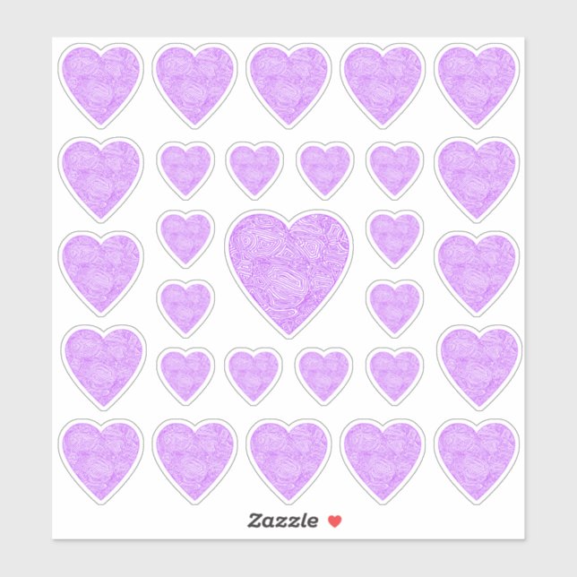 Pegatinas del corazón rosado (Hoja)