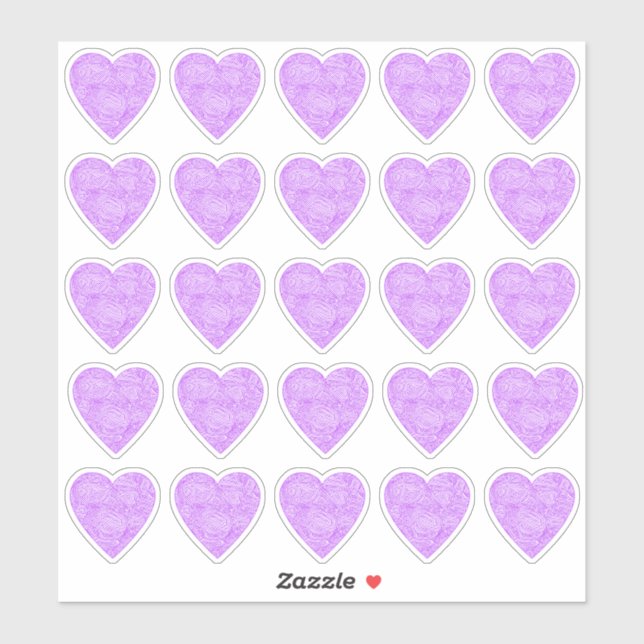 Pegatinas del corazón rosado (Hoja)