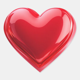 Pegatinas del corazón satinado