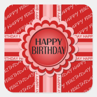 Pegatinas del cumpleaños feliz