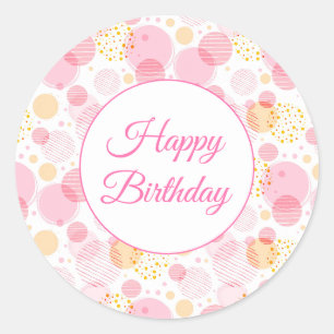 Pegatinas del cumpleaños feliz