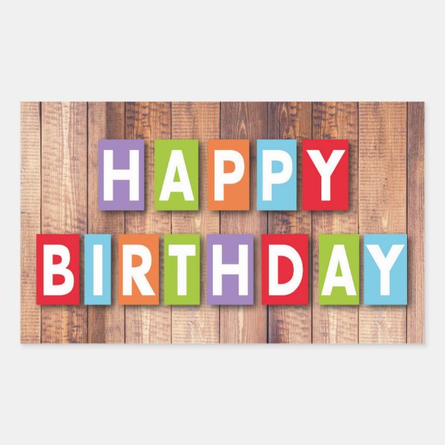 Pegatinas del cumpleaños feliz (Anverso)