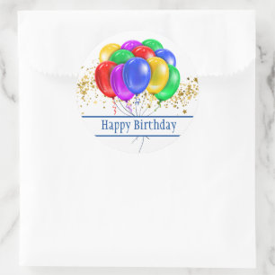Pegatinas del cumpleaños feliz