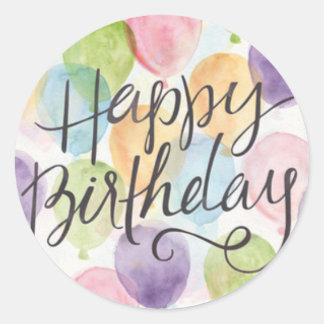 Pegatinas del cumpleaños feliz