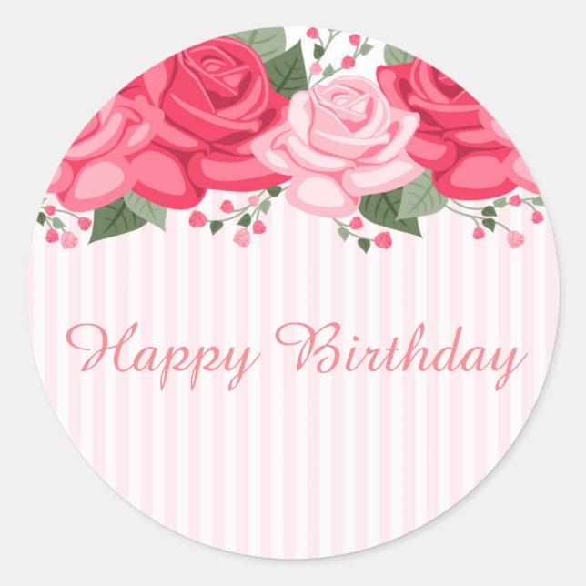 Pegatinas del cumpleaños feliz (Anverso)