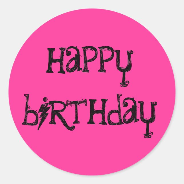 Pegatinas del cumpleaños feliz (Anverso)