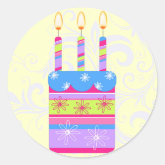 Pegatinas del cumpleaños feliz