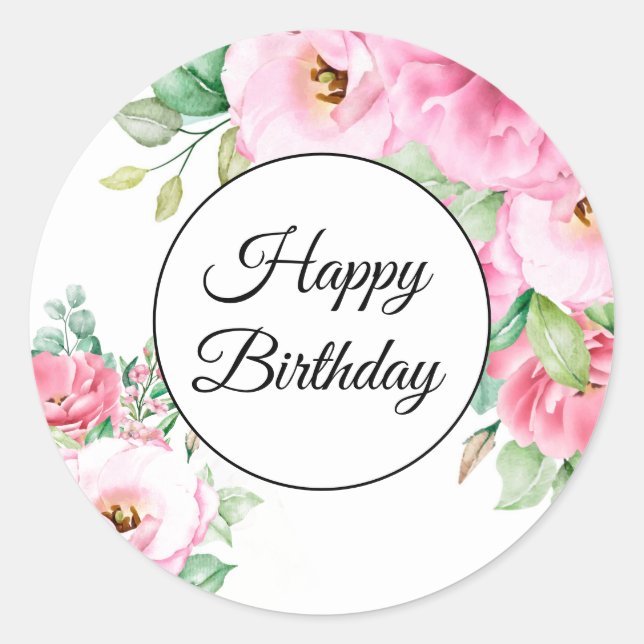 Pegatinas del cumpleaños feliz (Anverso)