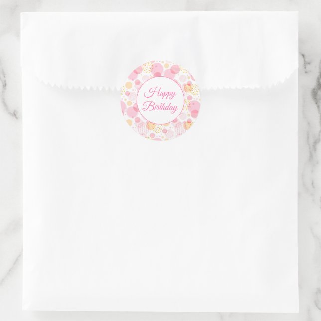 Pegatinas del cumpleaños feliz (Bolso)