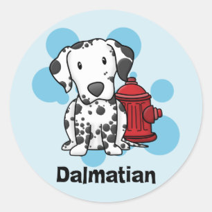 Pegatinas del Dalmatian y de la boca de incendios