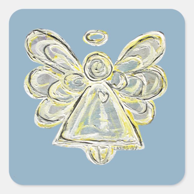 Pegatinas del Decal del Personalizado del Ángel Bl (Anverso)