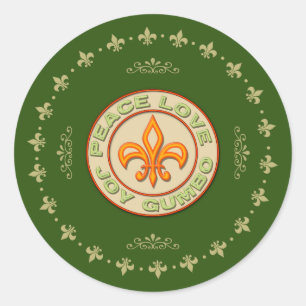 Pegatinas del día de fiesta del Gumbo de la
