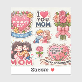 Pegatinas del Día de la Madre