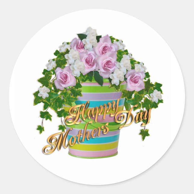 Pegatinas del Día de la Madre (Anverso)