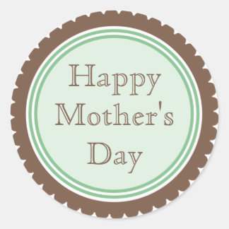 Pegatinas del Día de la Madre con leche de chocola