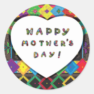 Pegatinas del Día de la Madre Feliz