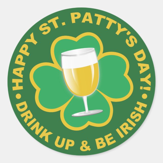 Pegatinas del Día de San Patricio (Anverso)
