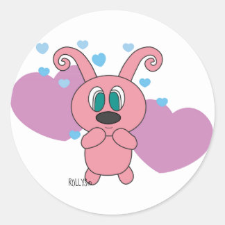 Pegatinas del Día de San Valentín en San Rojo