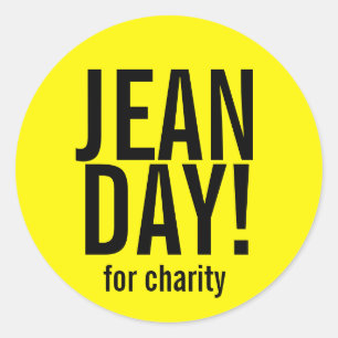 Pegatinas del Día del Casual Amarillo Brillante