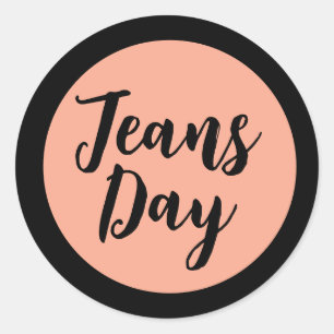 Pegatinas del Día del Denim Casual Moderno