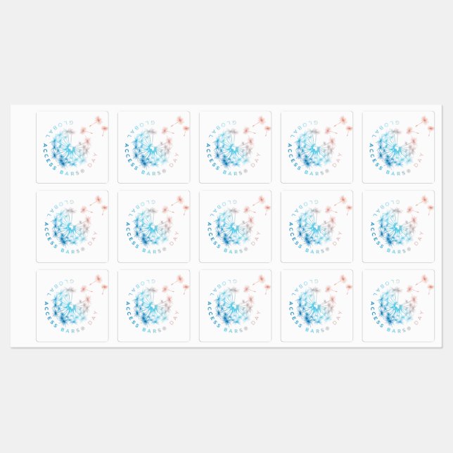 Pegatinas del Día Mundial de las Barras de Acceso (Hoja)