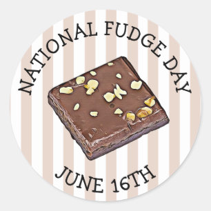 Pegatinas del Día Nacional del Fudge