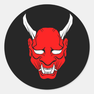 Pegatinas del diablo rojo
