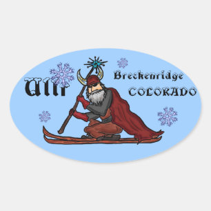 Pegatinas del dios de la nieve de Ullr, Breckenrid